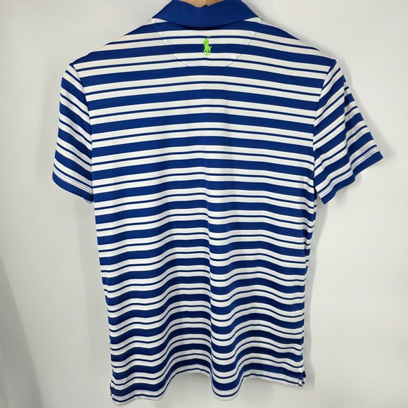 NEW Polo Golf Ralph Lauren 2015 US Open Chambers Bay Polo Womens M Blue Striped - Picture 3 of 7